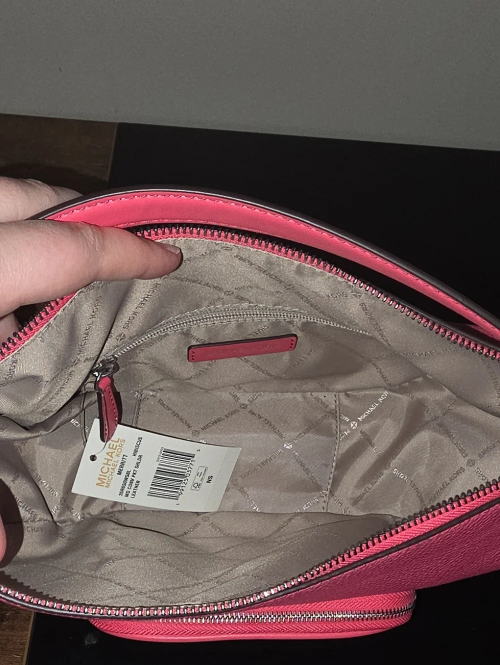 Michael Kors Merritt Medium Convertible- Hibiscus